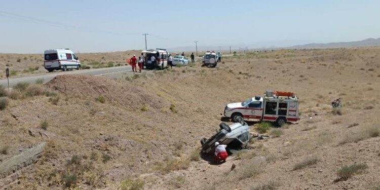 دو حادثه رانندگی در محورهای فردوس
